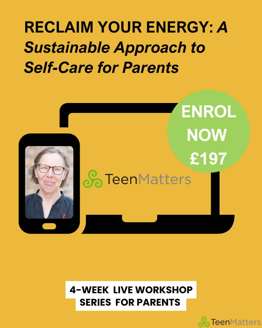 Selfcare for parents online course Selfcare for parents TeenMatters online course